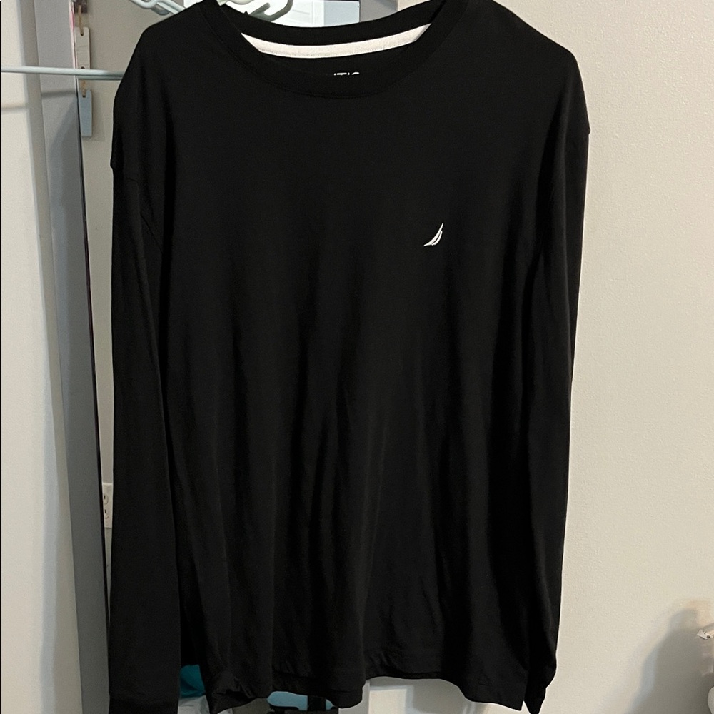 Nautica Men's Black Long Sleeve Shirt